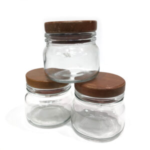 glass jars with wooden lids1
