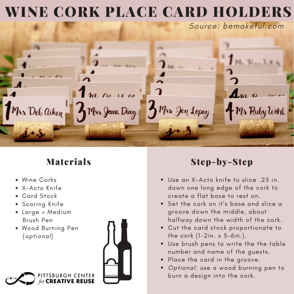 Wine cord place card tutorial