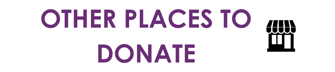 Other places to donate