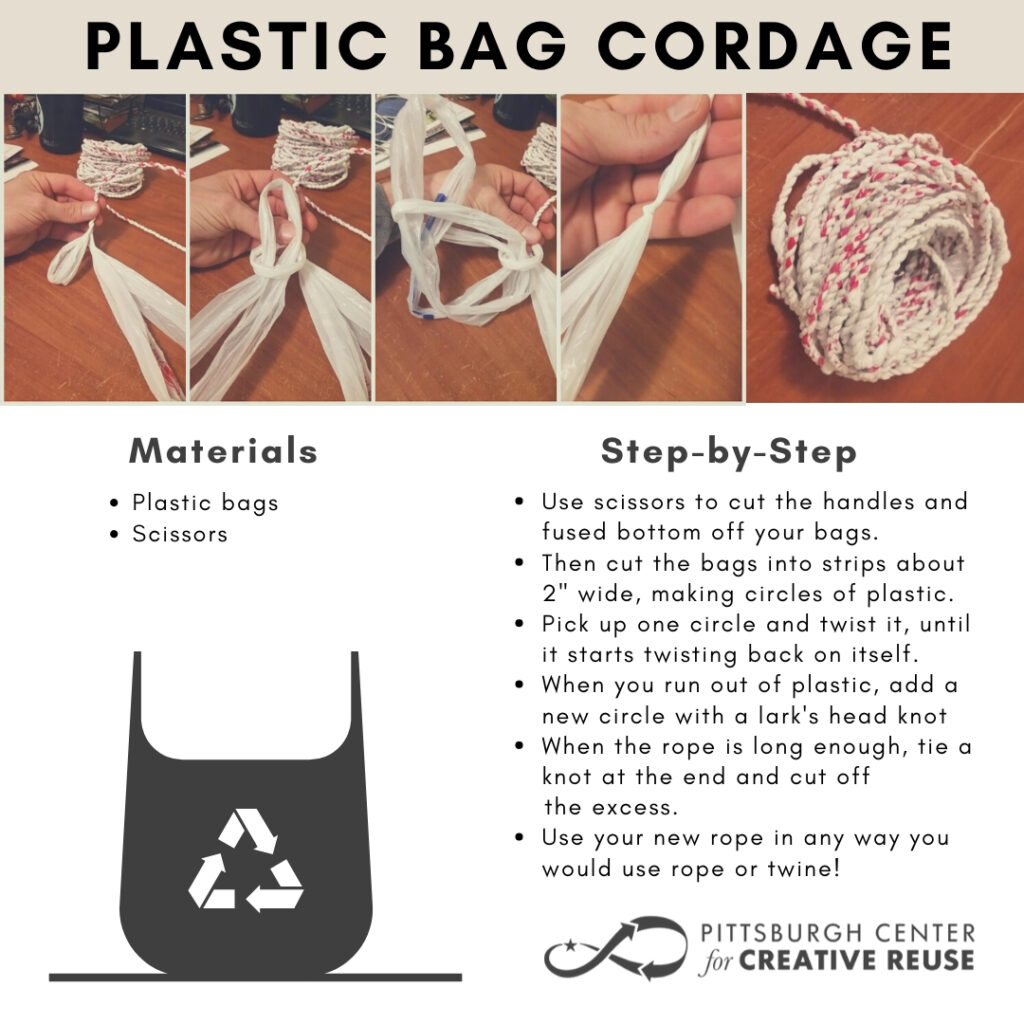 Plastic bag rope instructions