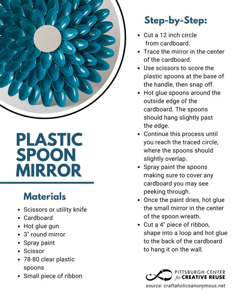 Plastic Spoon mirror instructions