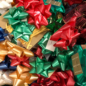 A pile of gift bows.