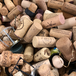 A pile of corks.
