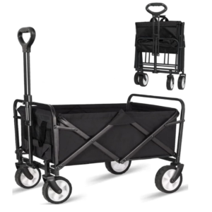 Collapsible metal and canvas wagon