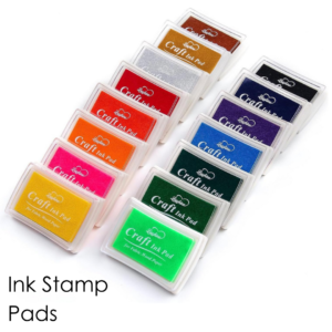 ink stamp pads in a rainbow of colors